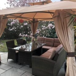 Gazebo Spare Parts Ltd Patio Gazebo Parts Canopy For 3m JTF Burano Patio Gazebo (327cm Actual Width) - Two Tier
