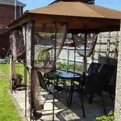 Gazebo Spare Parts Ltd CLEARANCE - Canopy For 3m X 3m Patio Gazebo - Two Tier