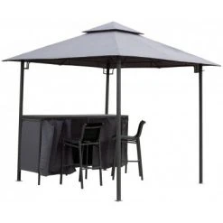 Gazebo Spare Parts Ltd Canopy For 2.45m X 2.45m Argos Home Bar Patio Gazebo - Two Tier Patio Gazebo Parts