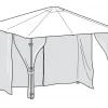 Gazebo Spare Parts Ltd Side Panel Set For 3m X 3m Patio Gazebo - Set Of 4 - Universal