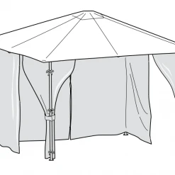 Gazebo Spare Parts Ltd Side Panel Set For 3m X 3m Patio Gazebo - Set Of 4 - Universal